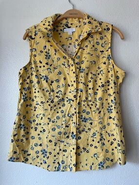 Charter club Sleeveless button-down shirt